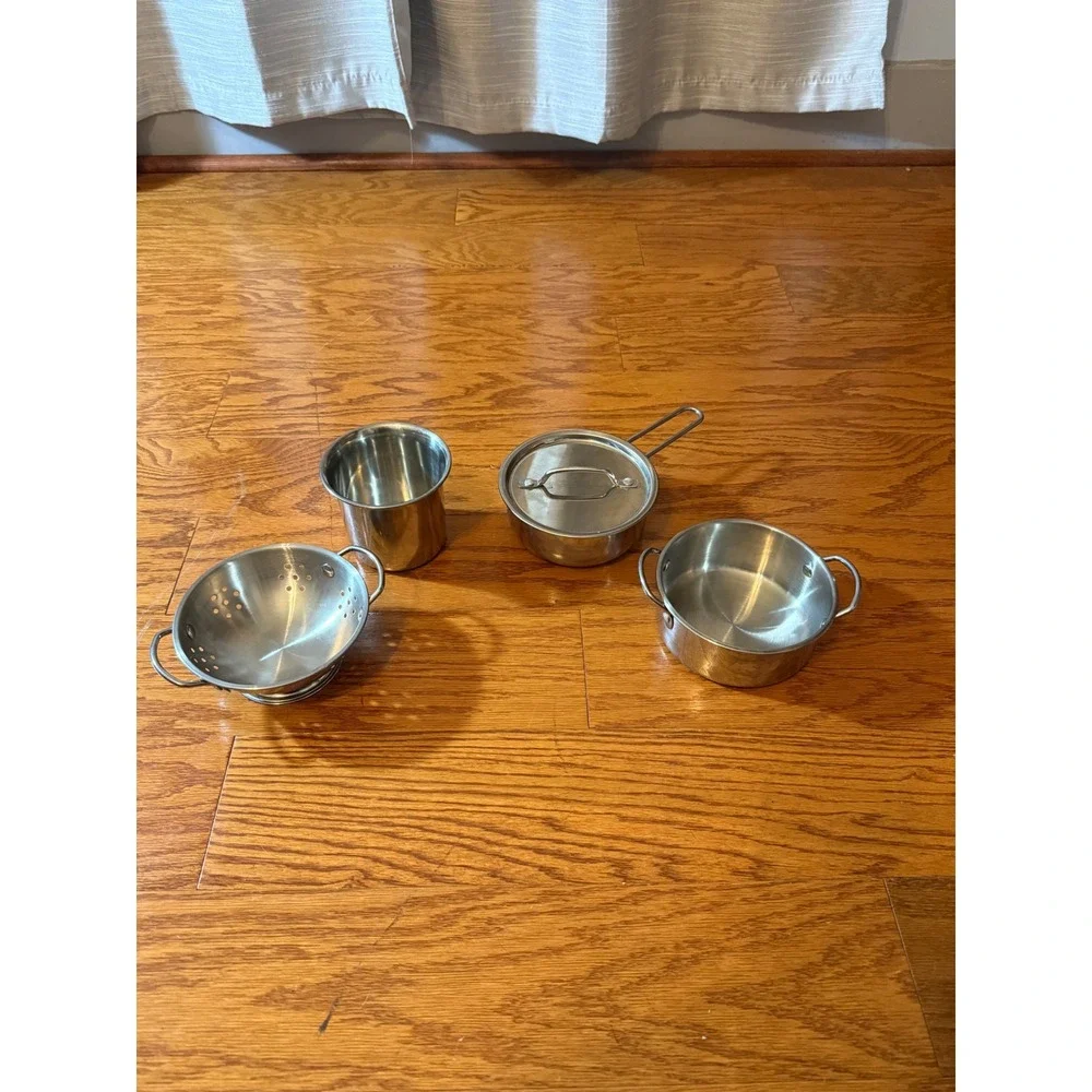 Lot of Our Generation Tea Party Playset and Metal Cooking Pan Lot for Dolls EUC